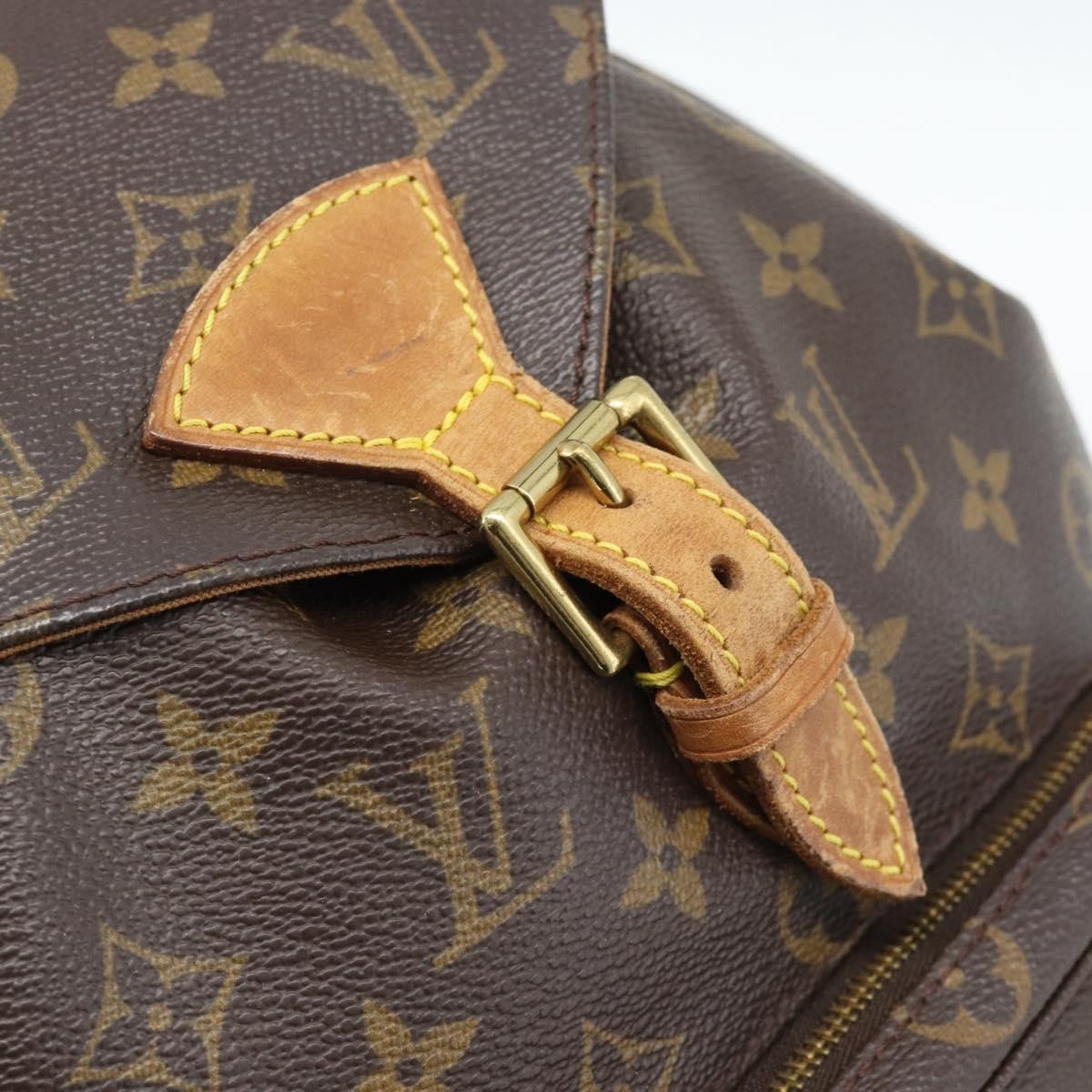Louis Vuitton Vintage Montsouris Monogram Canvas Brown Canvas Backpack Bag (Pre-Owned)