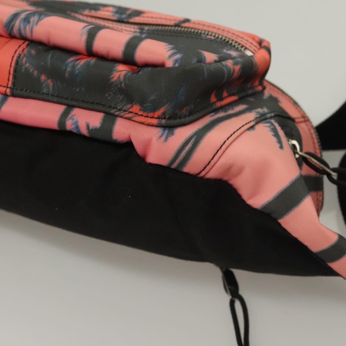 Saint Laurent Front Pocket Waist Printed Nylon Pink Nylon Shoulder Bag Bag (Pre-Owned)