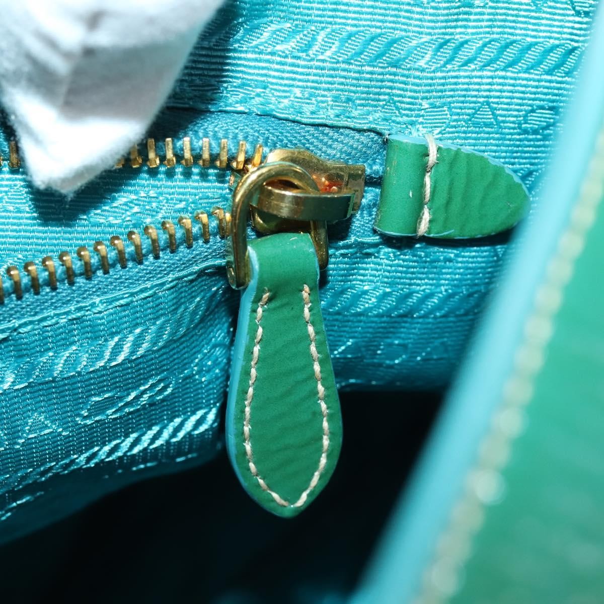 Prada Zip Hobo Chevron Tessuto Blue Nylon Shoulder Bag Bag (Pre-Owned)