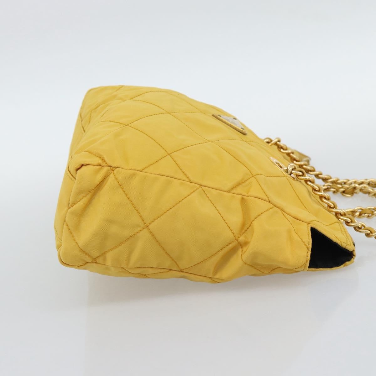 Prada Re-Edition 1995 Chain Quilted Re-Nylon Yellow Nylon Tote Bag Bag (Pre-Owned)