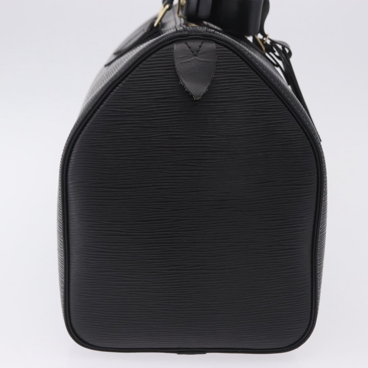 Louis Vuitton Speedy Epi Leather Black Leather Handbag (Pre-Owned)