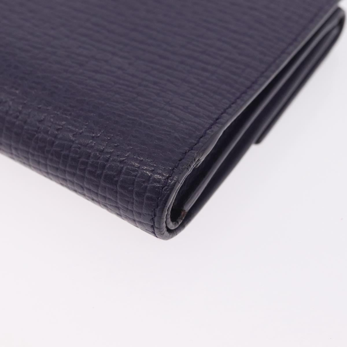 Loewe Anagram Trifold Flap Leather Purple Leather Wallets Accessory (Pre-Owned)