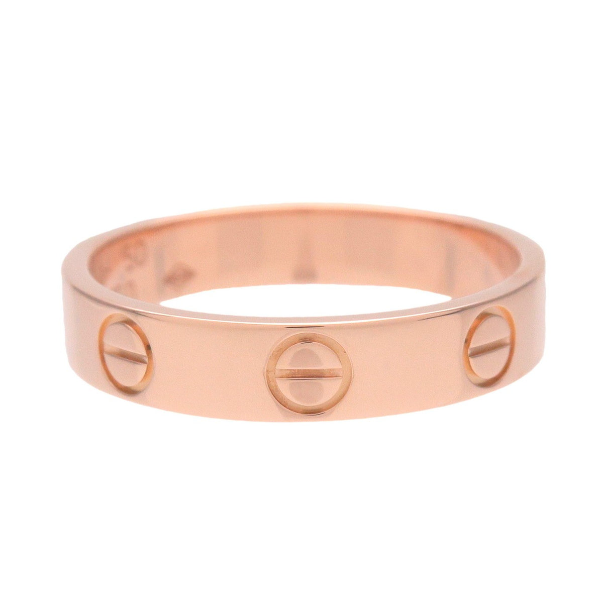 Cartier Love Wedding Band 18K Rose Gold Gold Rose_Gold Ring Jewelry (Pre-Owned)