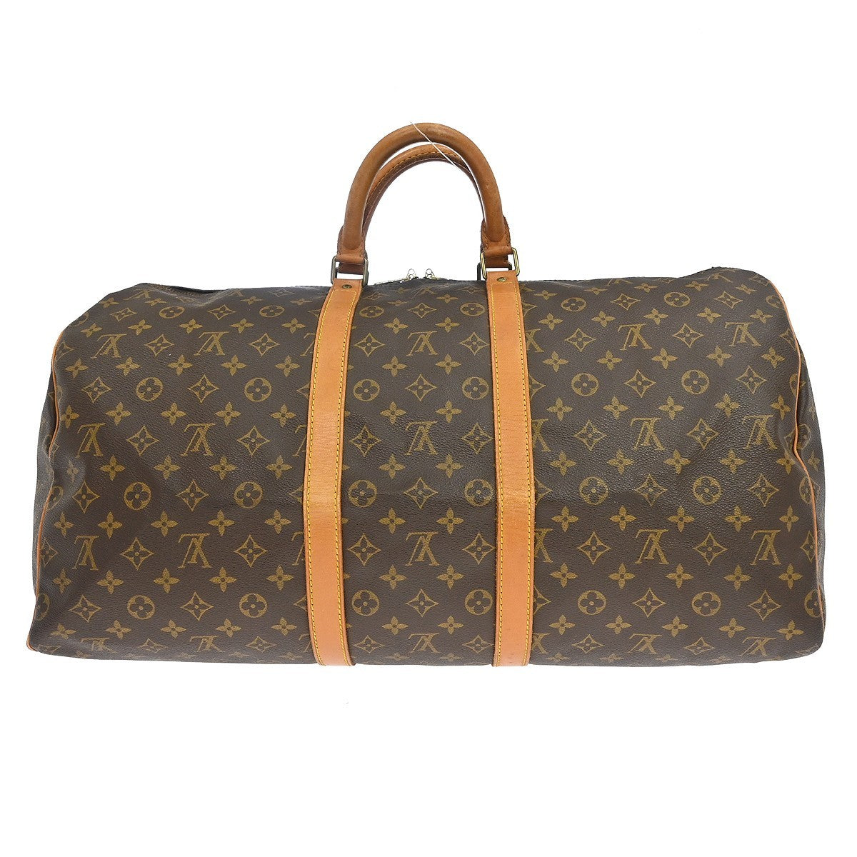 Louis Vuitton Keepall Monogram Brown Canvas Travel Bag Bag (Pre-Owned)