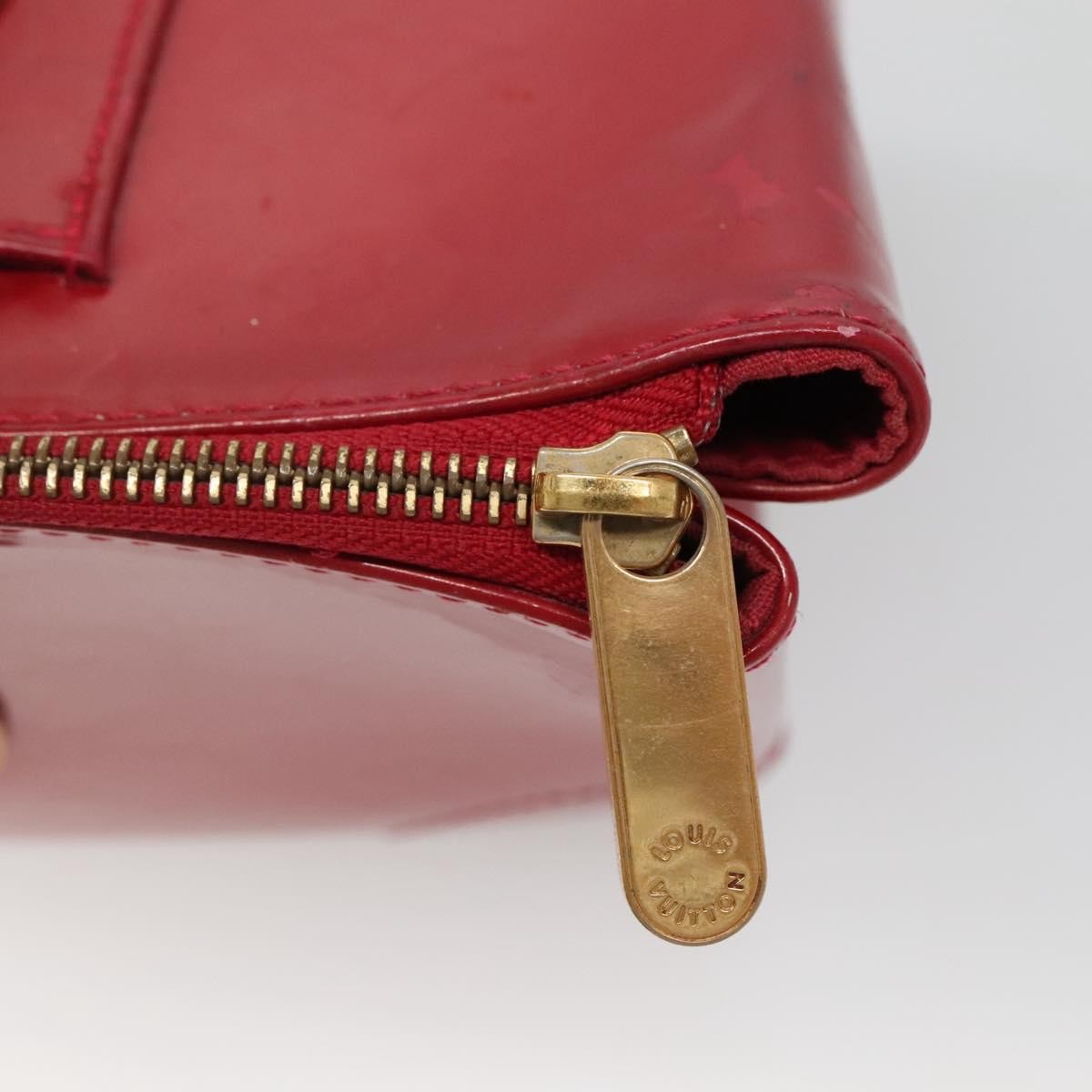 Louis Vuitton Rosewood Avenue Monogram Vernis Red Patent_Leather Handbag (Pre-Owned)