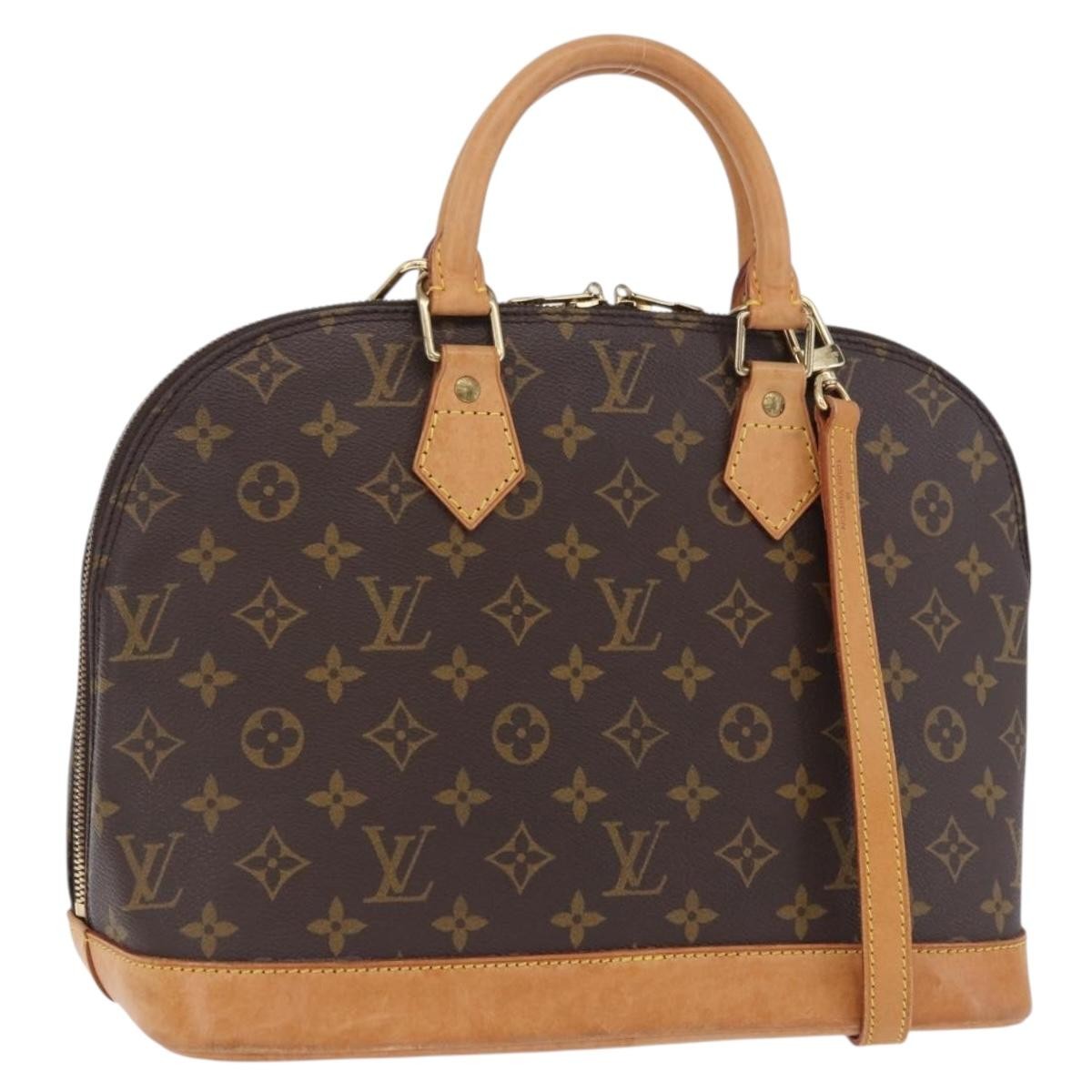 Louis Vuitton Alma Monogram Canvas Brown Canvas Handbag (Pre-Owned)