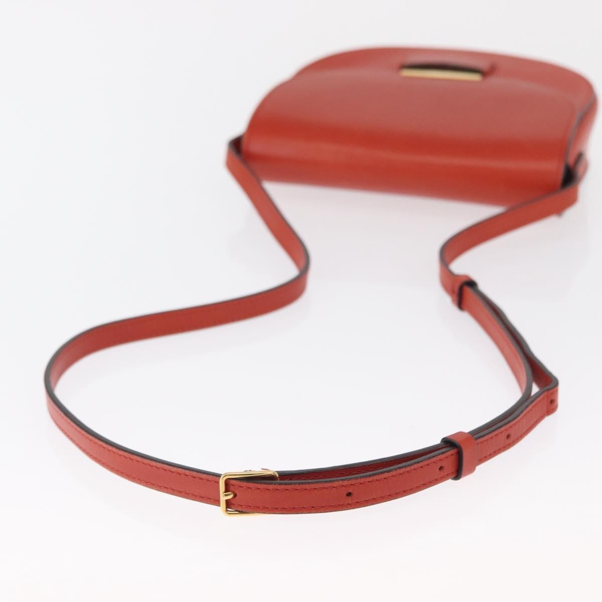 Celine Trotteur Messenger Calfskin Orange Leather Shoulder Bag Bag (Pre-Owned)