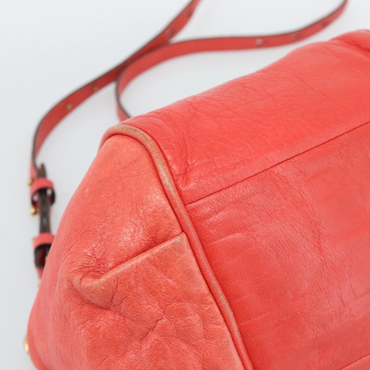 Chloe Ethel Leather Red Leather Handbag (Pre-Owned)