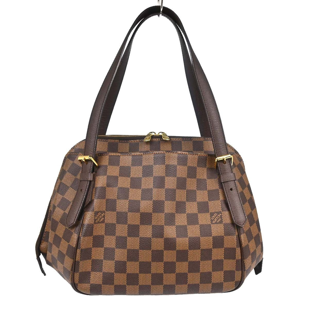 Louis Vuitton Belem Damier Ebene Brown Canvas Shoulder Bag Bag (Pre-Owned)