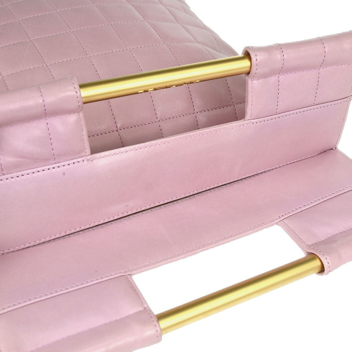 Chanel Chanel Coco Mark Leather Tote Leather Pink Leather Handbag (Pre-Owned)