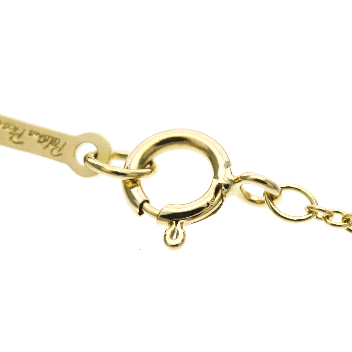 Tiffany & Co. Paloma Picasso Graffiti X Pendant 18K Yellow Gold Gold Yellow_Gold Necklace Jewelry (Pre-Owned)