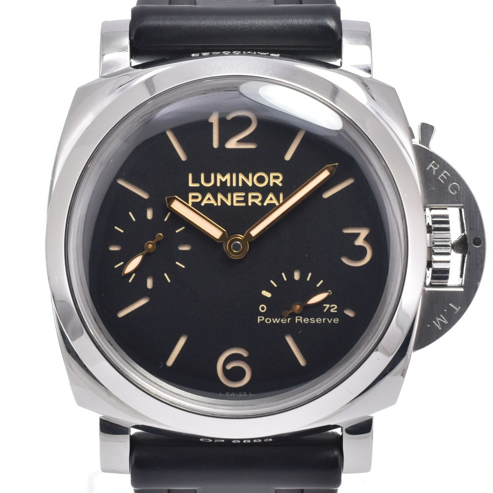 Panerai Luminor 1950 3 Days Manual Stainless Steel And Leather Watch (Pre-Owned)