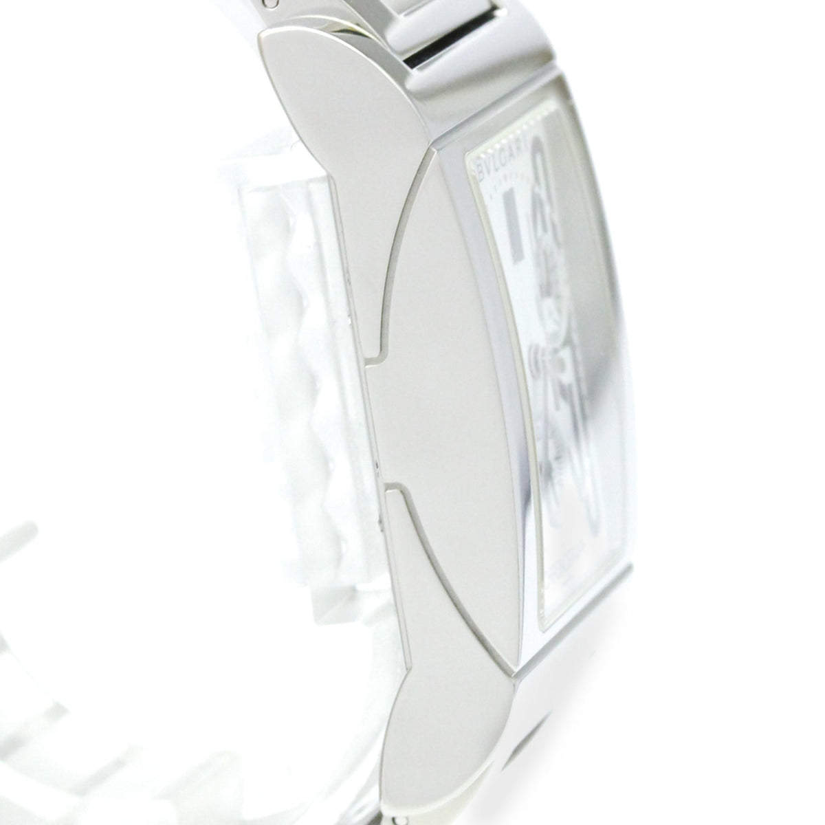 Bvlgari Bvlgari Rettangolo Chronograph Quartz Stainless Steel Watch (Pre-Owned)
