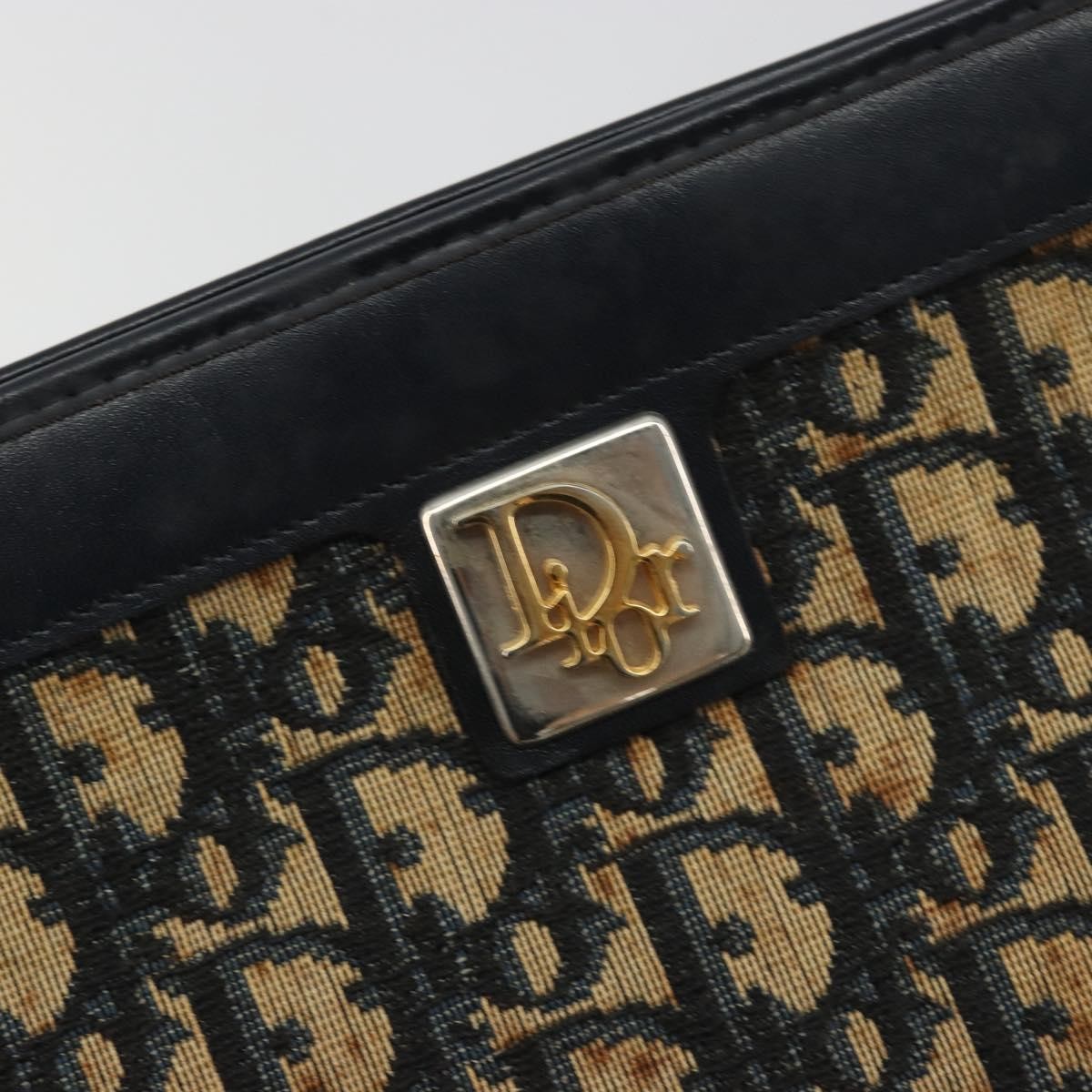 Christian Dior Vintage Trotter Canvas Navy Canvas Shoulder Bag Bag (Pre-Owned)