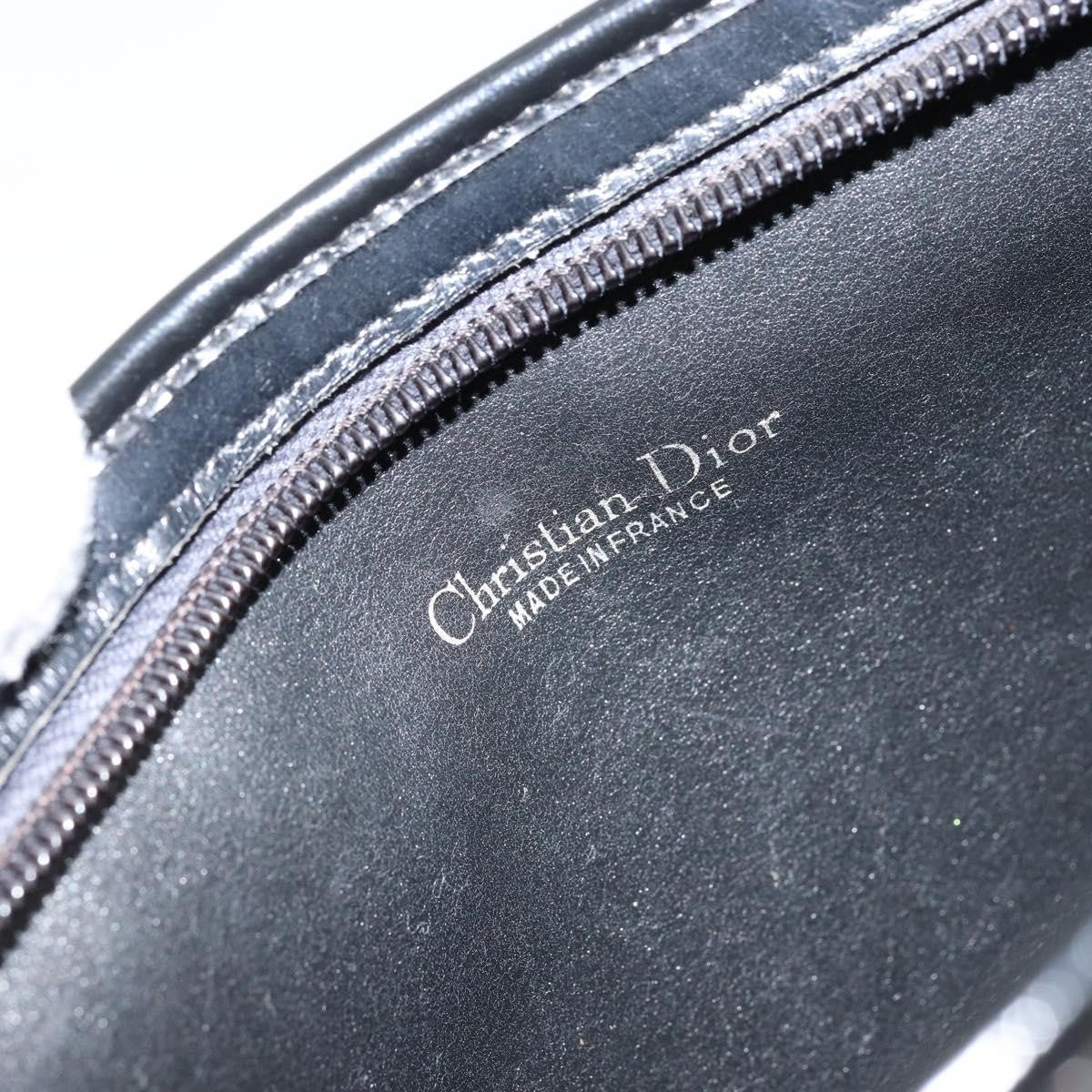Christian Dior Vintage Trotter Canvas Navy Canvas Shoulder Bag Bag (Pre-Owned)