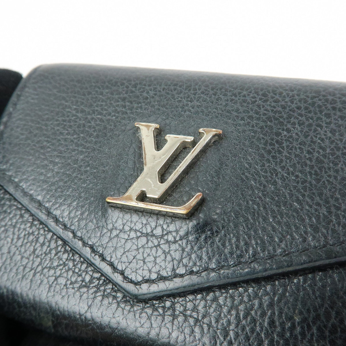Louis Vuitton Lockmini Leather Black Leather Wallets Accessory (Pre-Owned)