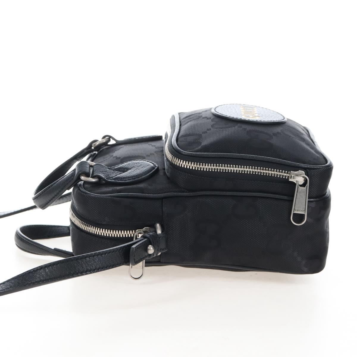 Gucci Off The Grid Messenger Gg Econyl Black Canvas Handbag (Pre-Owned)