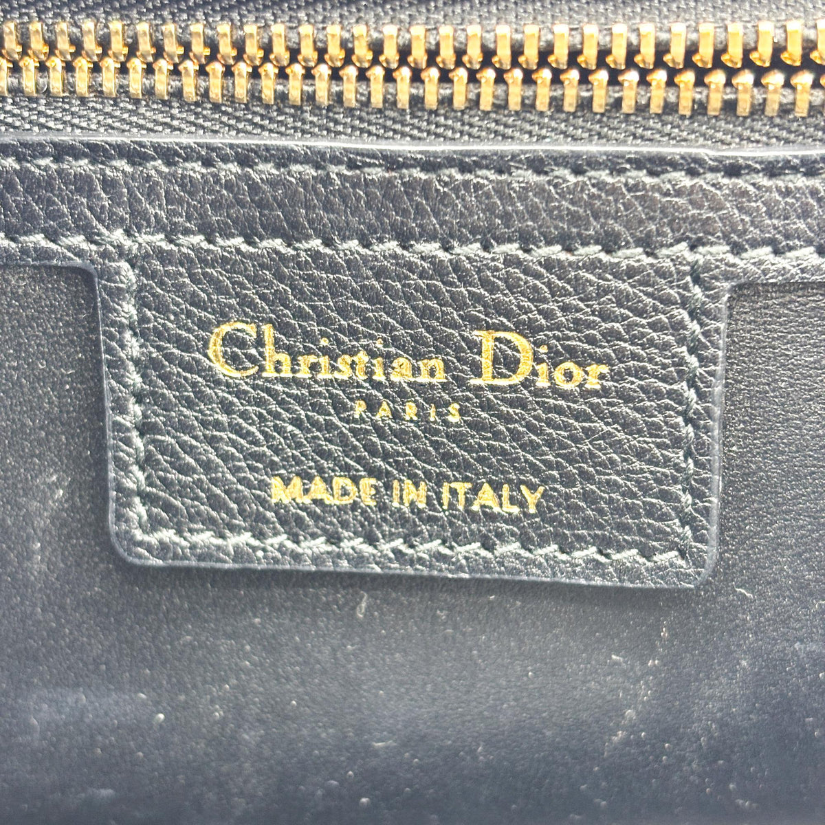 Christian Dior Caro Cannage Quilt Calfskin Black Leather Handbag (Pre-Owned)