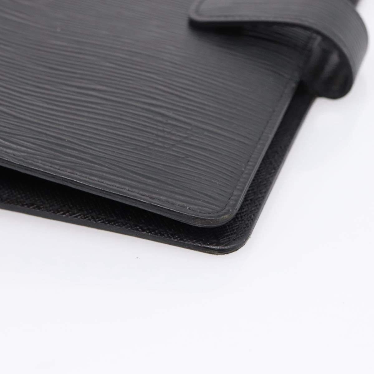 Louis Vuitton Agenda Cover Epi Leather Black Leather Wallets Accessory (Pre-Owned)
