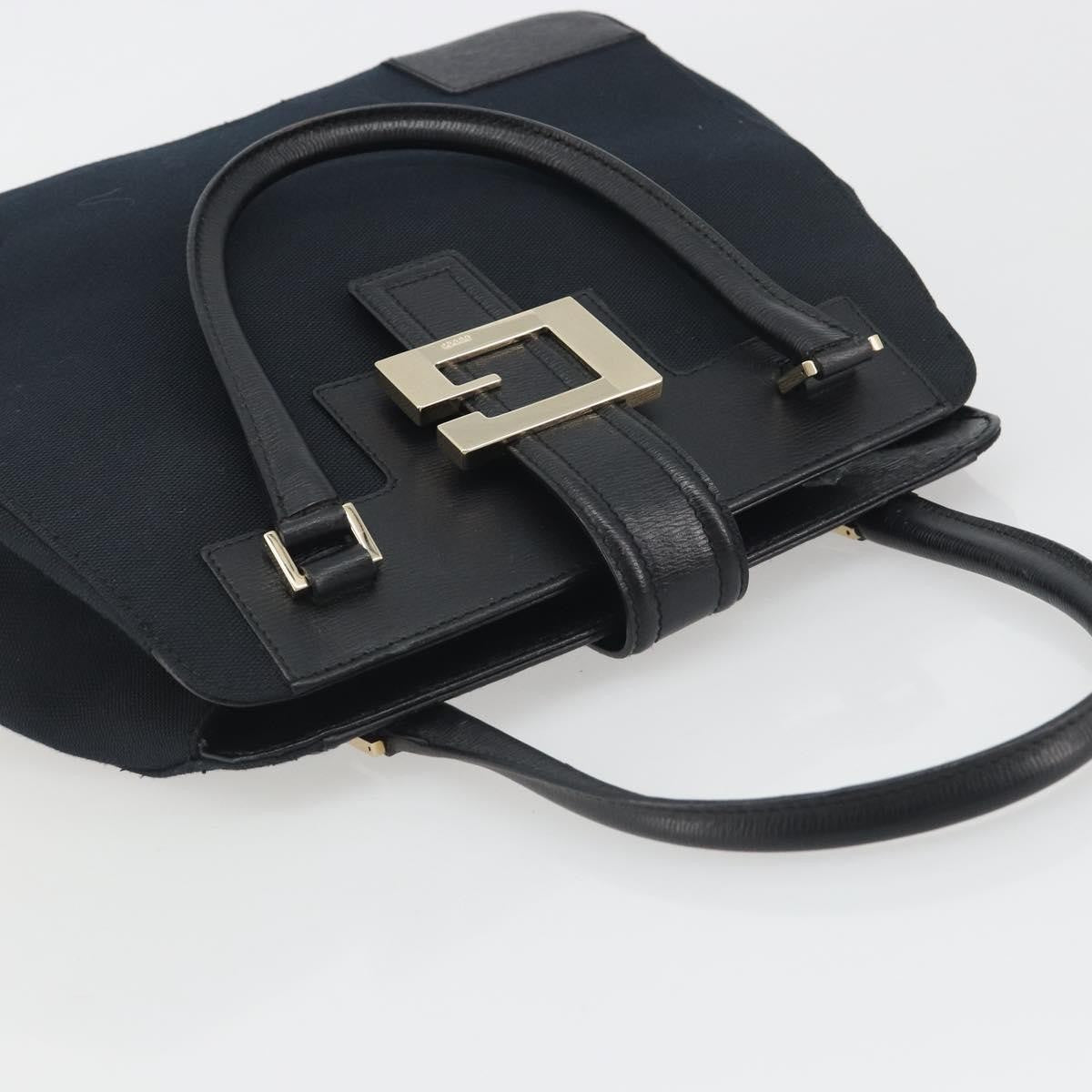 Gucci Vintage G Hobo Gg Canvas And Leather Black Canvas Shoulder Bag Bag (Pre-Owned)