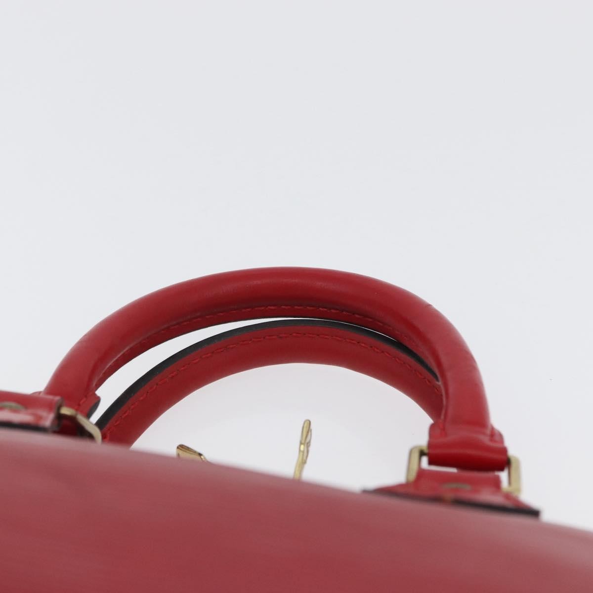 Louis Vuitton Alma Epi Leather Red Leather Handbag (Pre-Owned)