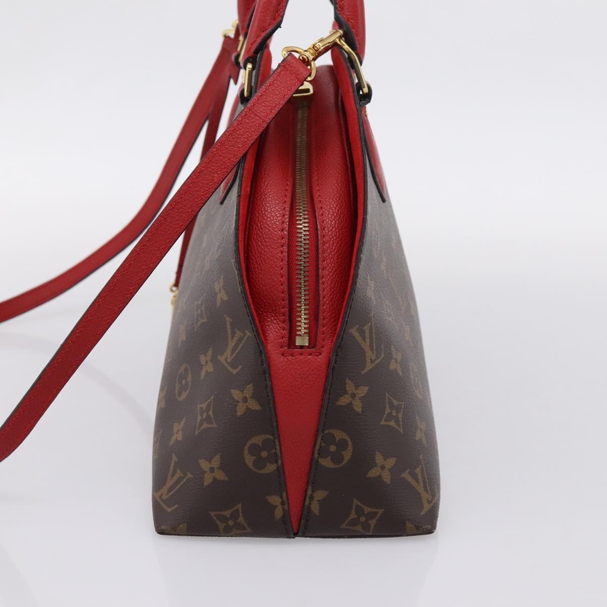 Louis Vuitton Alma Bnb Monogram Canvas With Leather Brown Canvas Handbag (Pre-Owned)