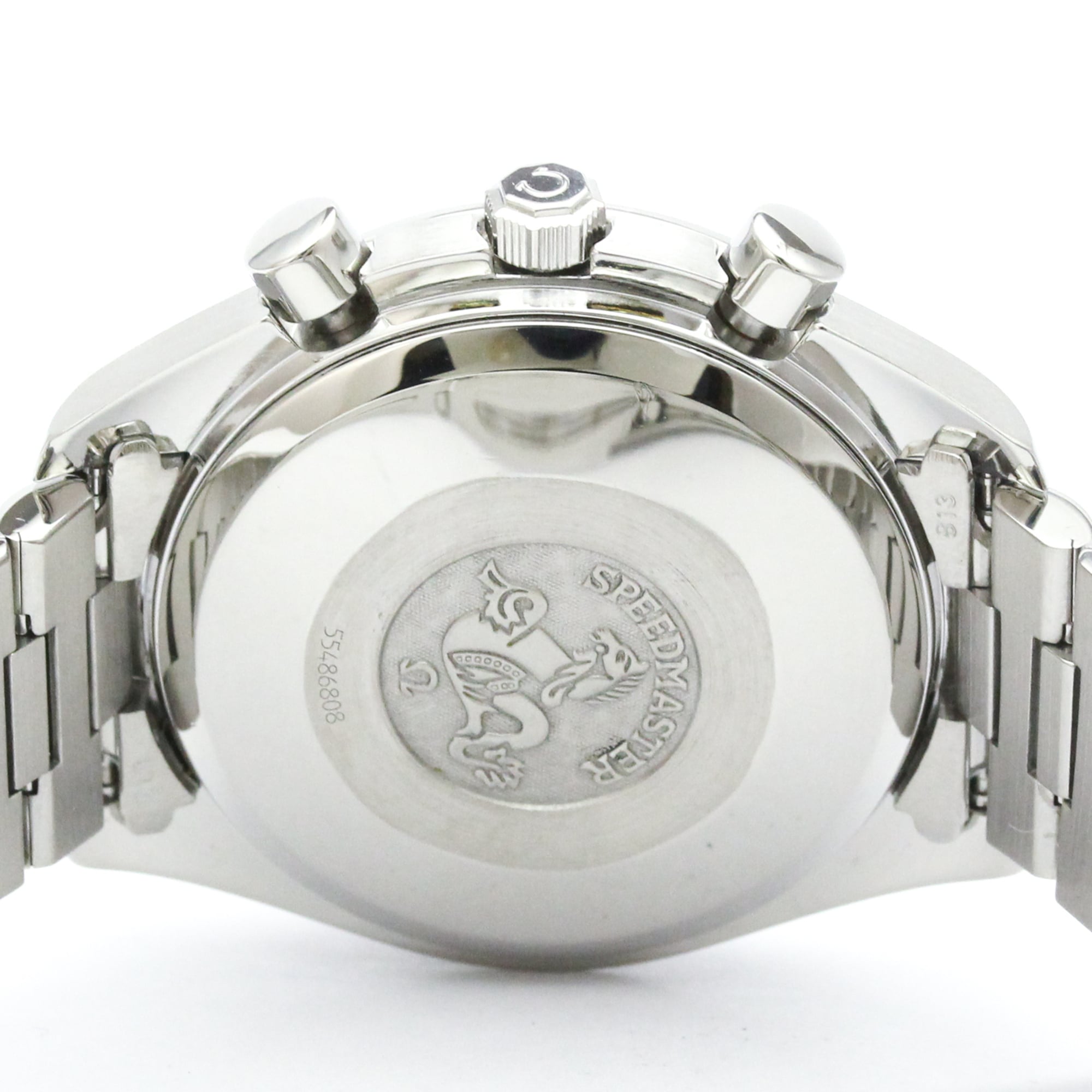 Omega Speedmaster Triple Calendar Chronograph Automatic Stainless Steel Watch (Pre-Owned)