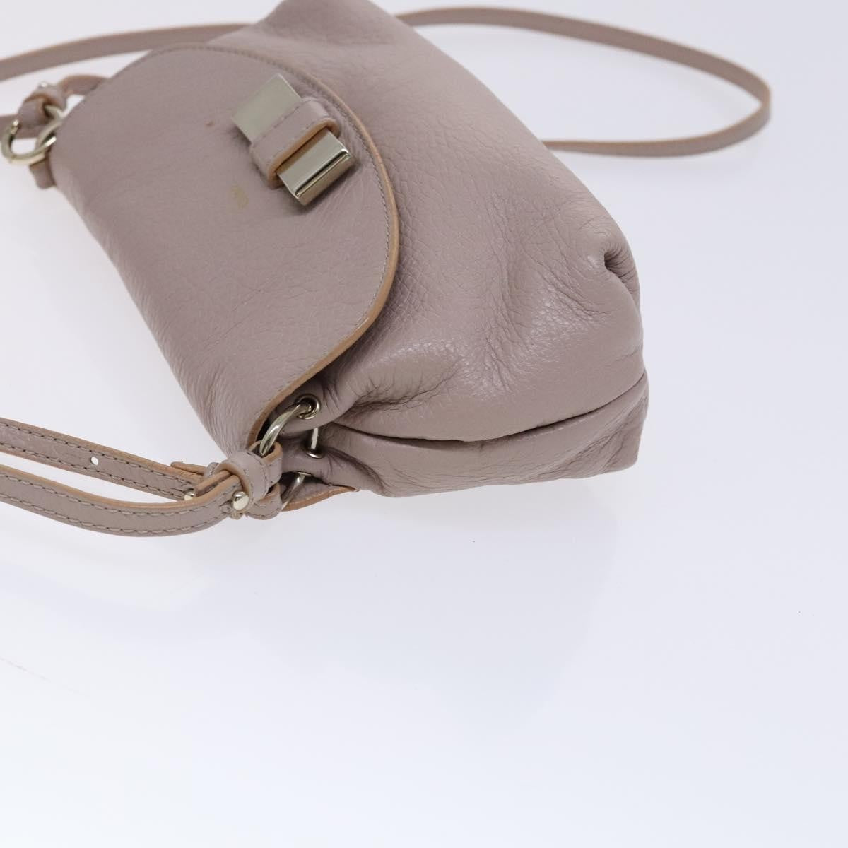 Chloe Lily Leather Purple Leather Shoulder Bag Bag (Pre-Owned)
