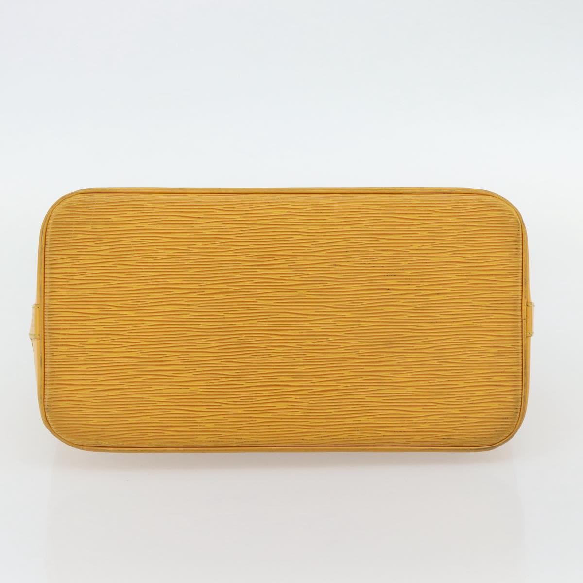 Louis Vuitton Alma Epi Leather Yellow Leather Handbag (Pre-Owned)