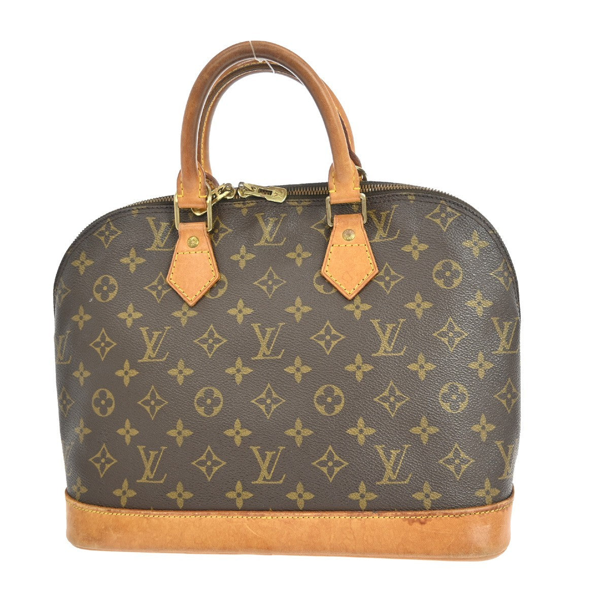Louis Vuitton Alma Monogram Brown Canvas Handbag (Pre-Owned)