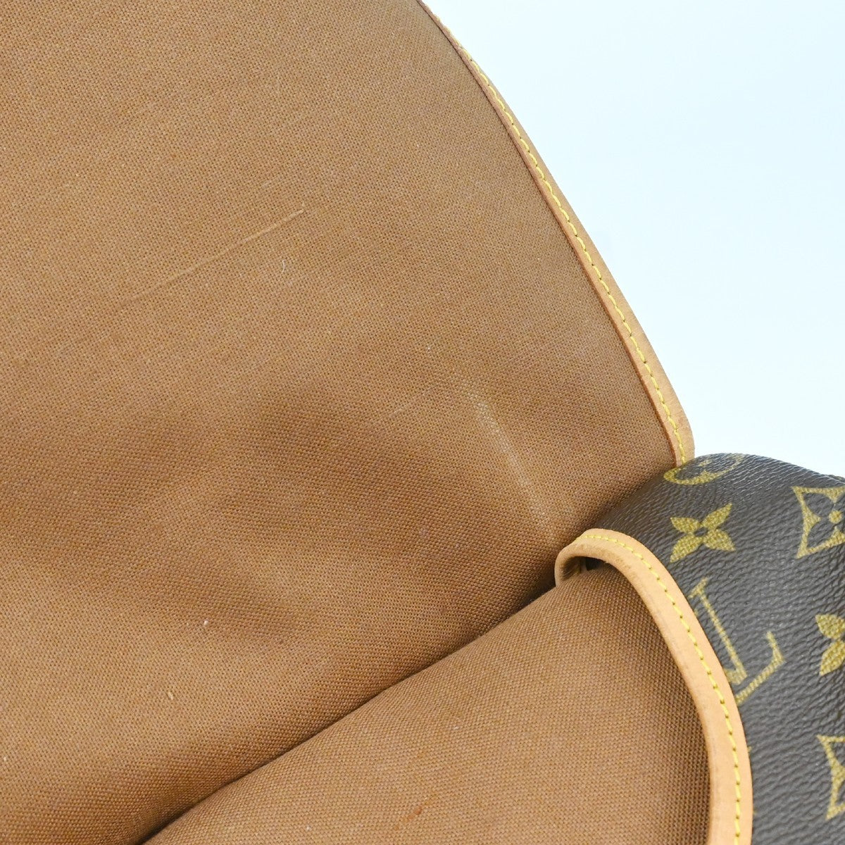Louis Vuitton Saumur Monogram Canvas Brown Canvas Shoulder Bag Bag (Pre-Owned)