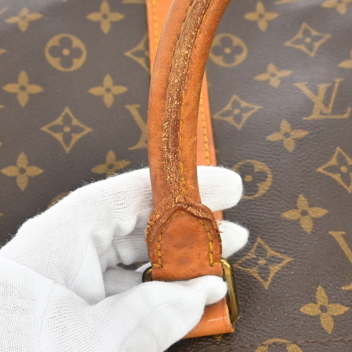 Louis Vuitton Keepall Monogram Brown Canvas Travel Bag Bag (Pre-Owned)
