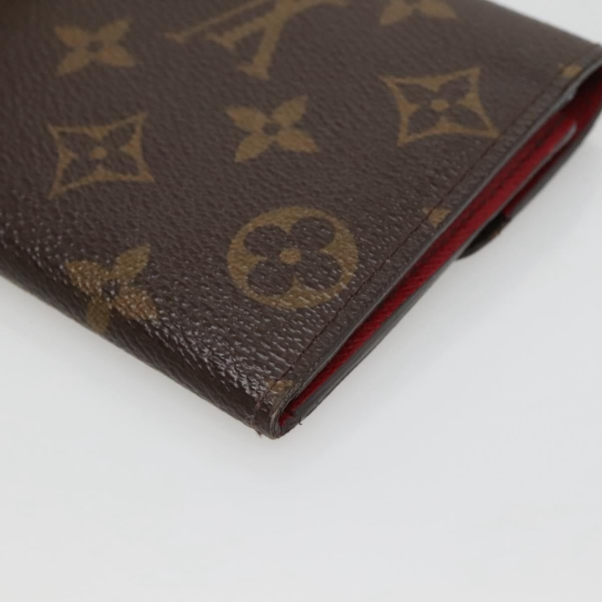 Louis Vuitton Emilie Monogram Canvas Red Canvas Wallets Accessory (Pre-Owned)