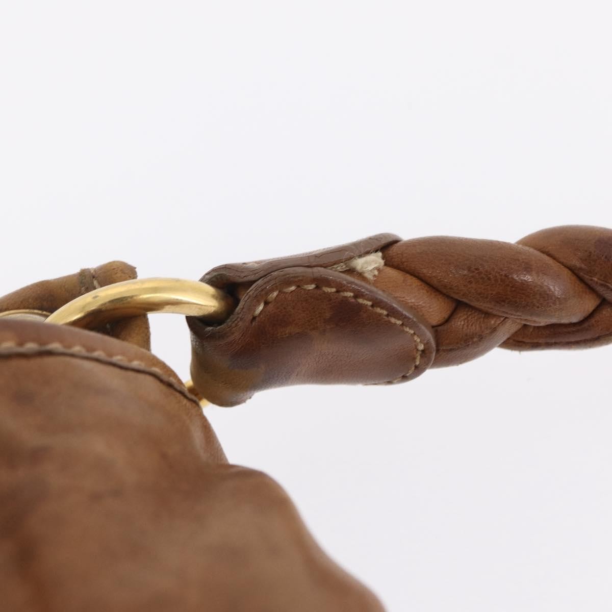 Miu Miu Coffer Convertible Hobo Matelasse Leather Brown Leather Shoulder Bag Bag (Pre-Owned)