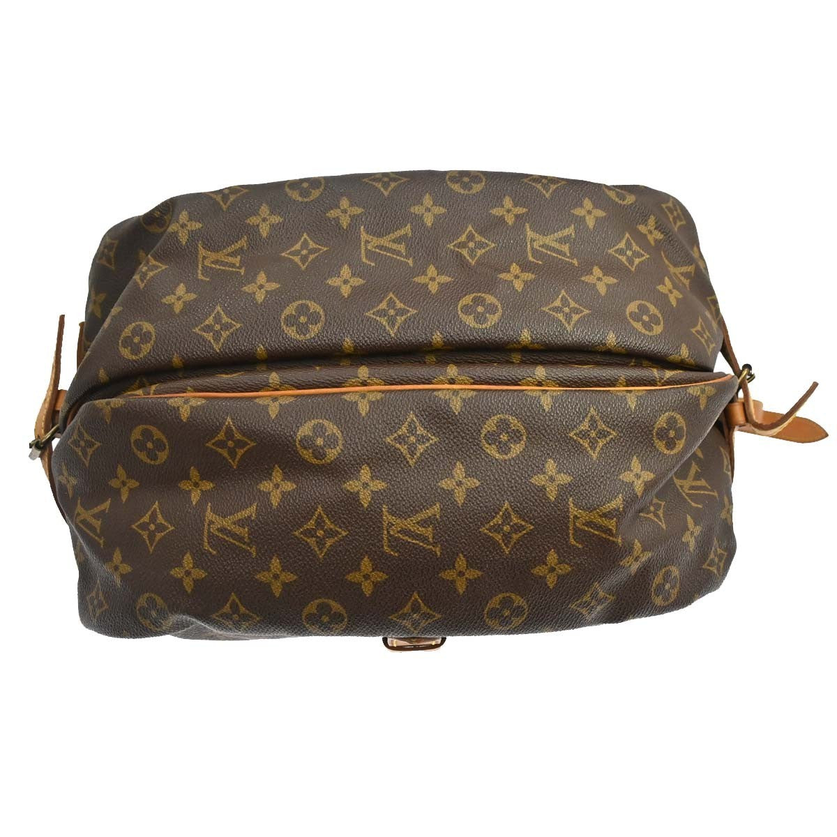 Louis Vuitton Saumur Monogram Canvas Brown Canvas Shoulder Bag Bag (Pre-Owned)