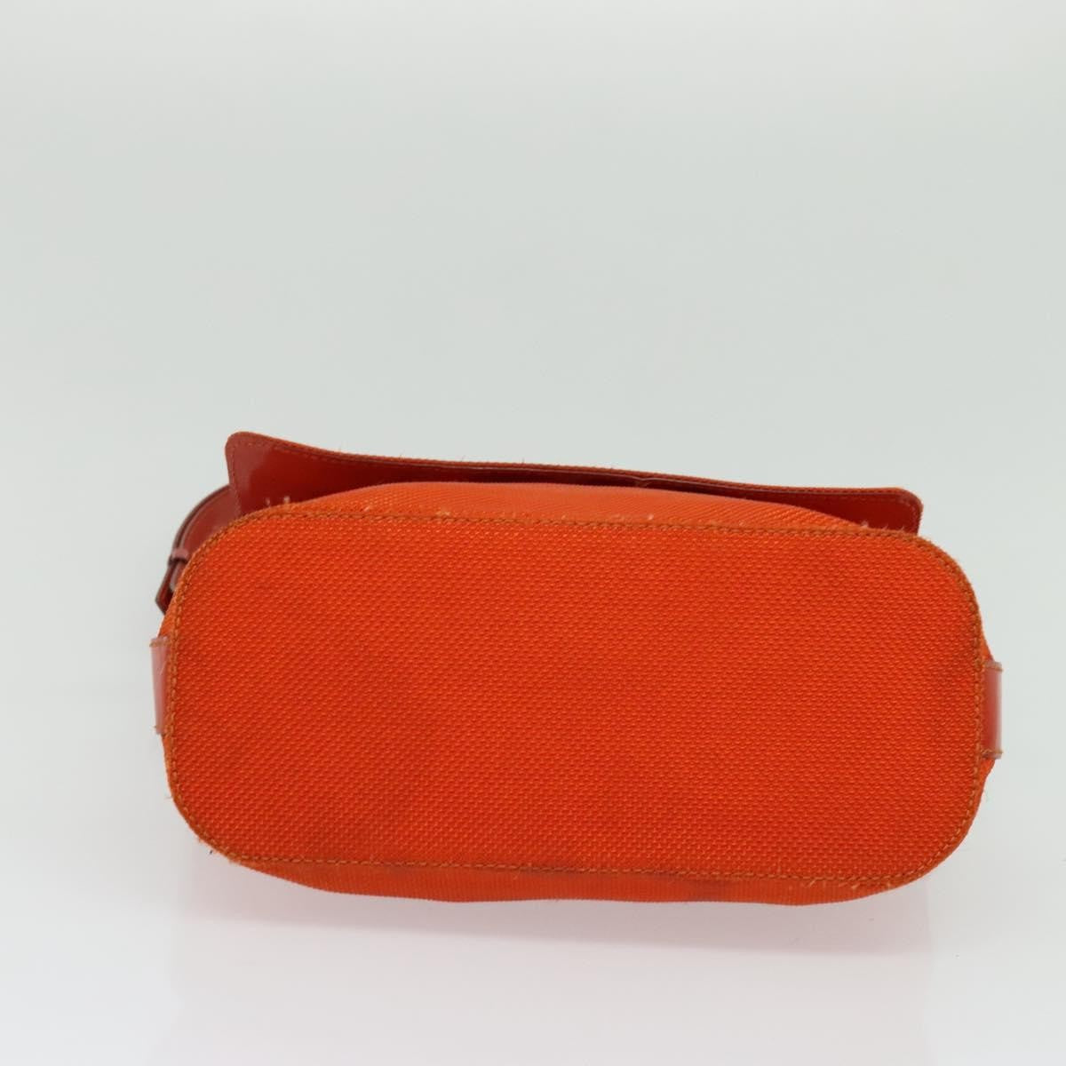 Celine Shoulder Canvas Orange Canvas Shoulder Bag Bag (Pre-Owned)