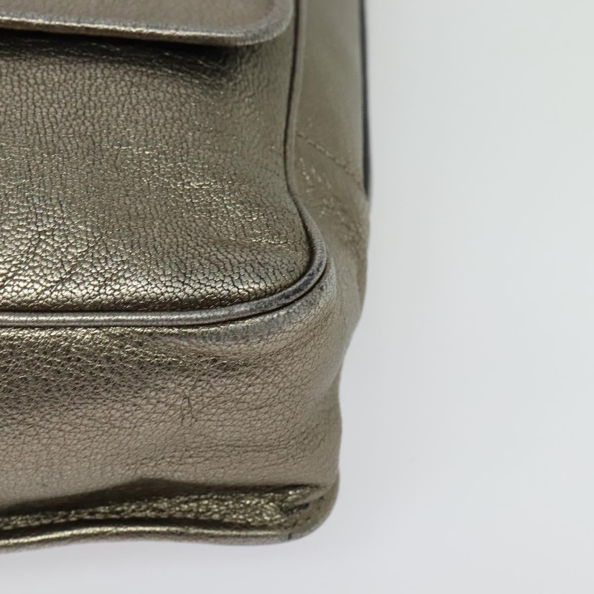 Loewe Anagram Leather Gold Leather Tote Bag Bag (Pre-Owned)