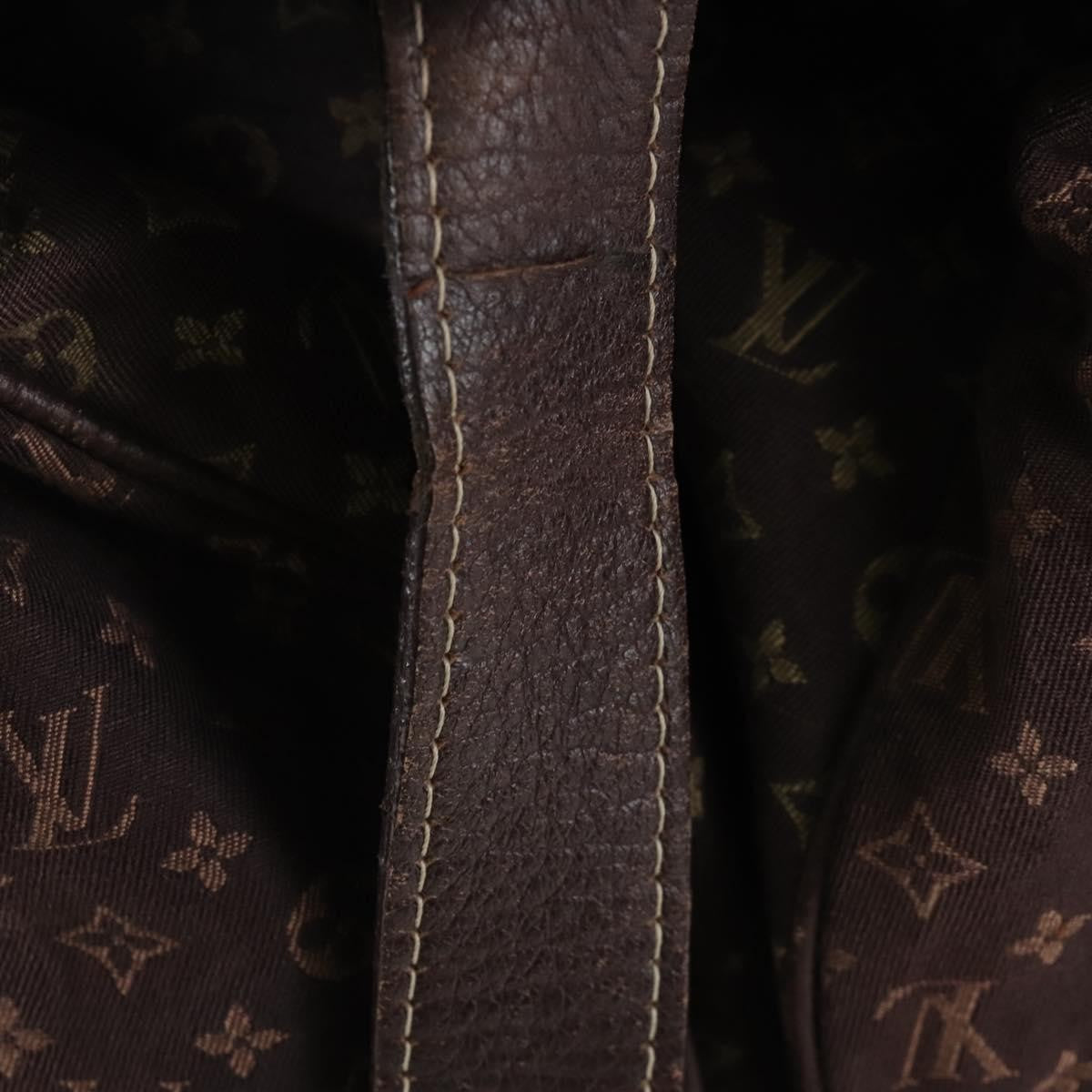 Louis Vuitton Saumur Mini Lin Brown Canvas Shoulder Bag Bag (Pre-Owned)