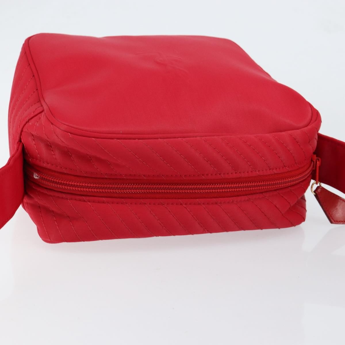 Saint Laurent Vintage Nylon Red Nylon Shoulder Bag Bag (Pre-Owned)
