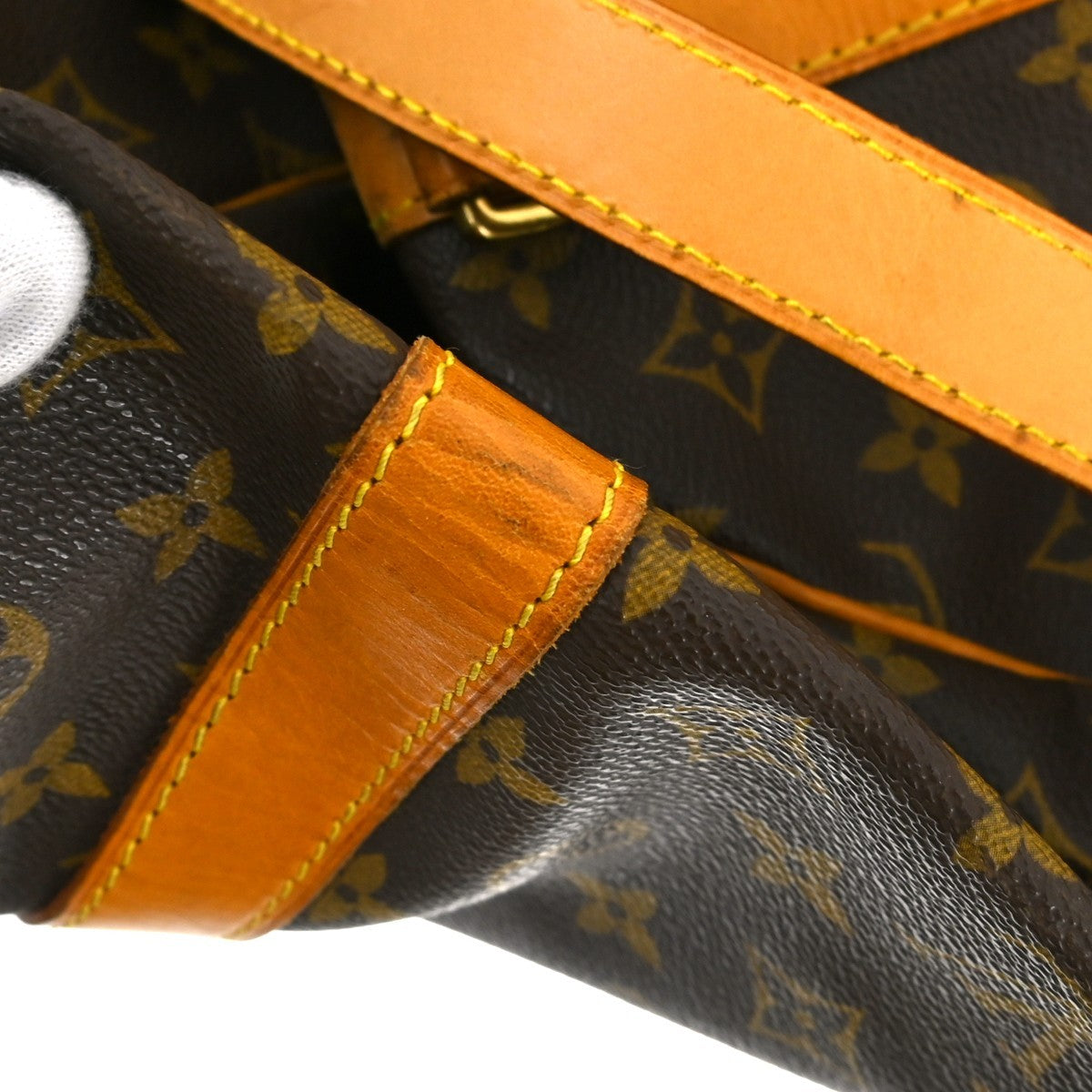 Louis Vuitton Keepall Bandoulière Monogram Brown Canvas Travel Bag Bag (Pre-Owned)