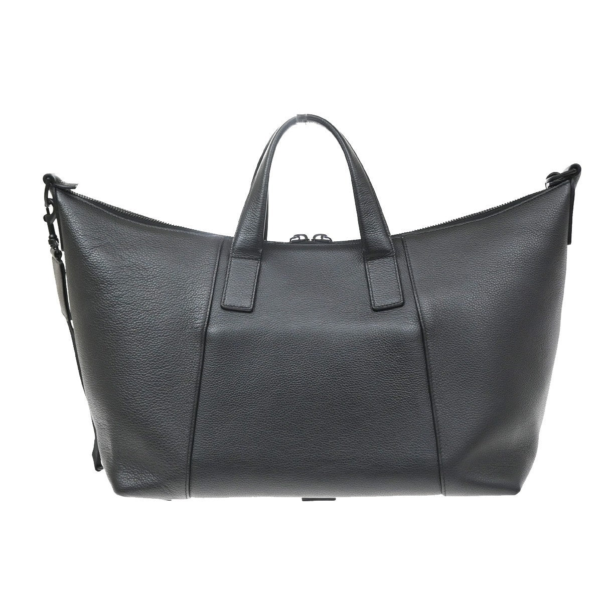 Balenciaga Hourglass Carryall Leather Black Leather Handbag (Pre-Owned)
