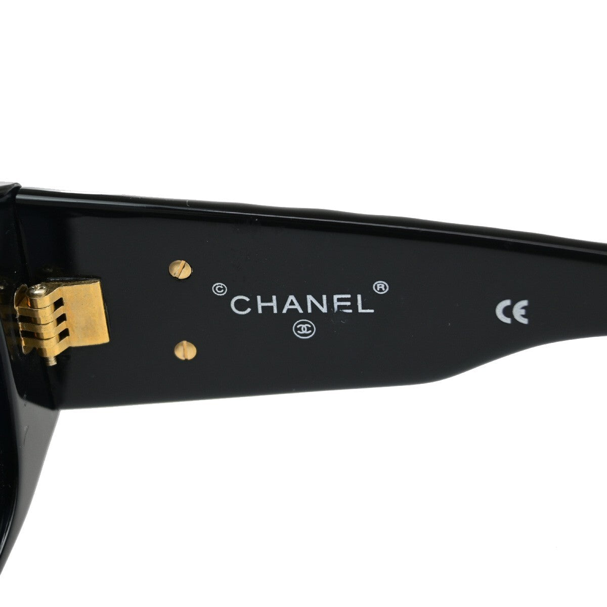 Chanel Logo Cc Plastic Black Plastic Sunglasse Accessory (Pre-Owned)