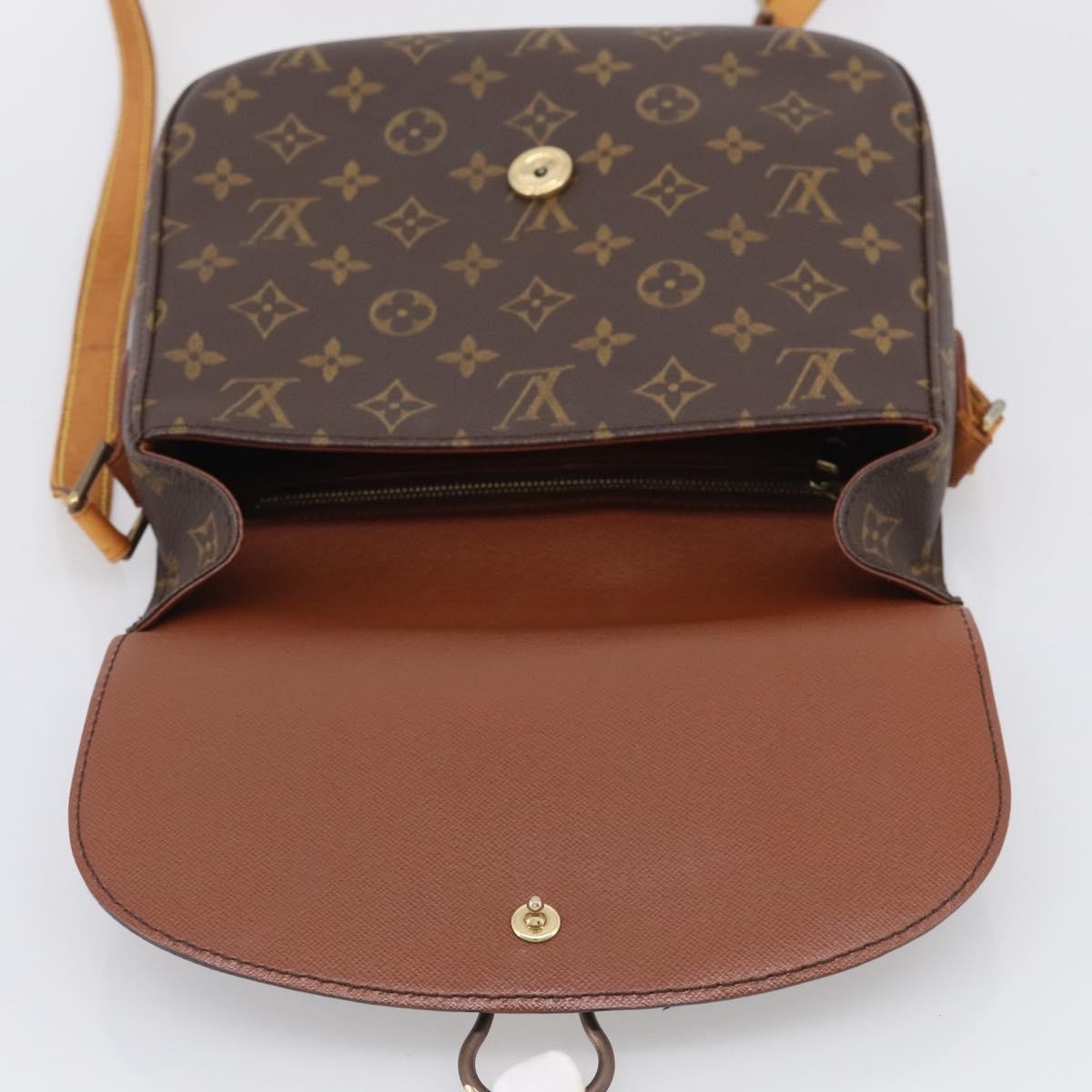 Louis Vuitton Saint Cloud Monogram Canvas Brown Canvas Handbag (Pre-Owned)