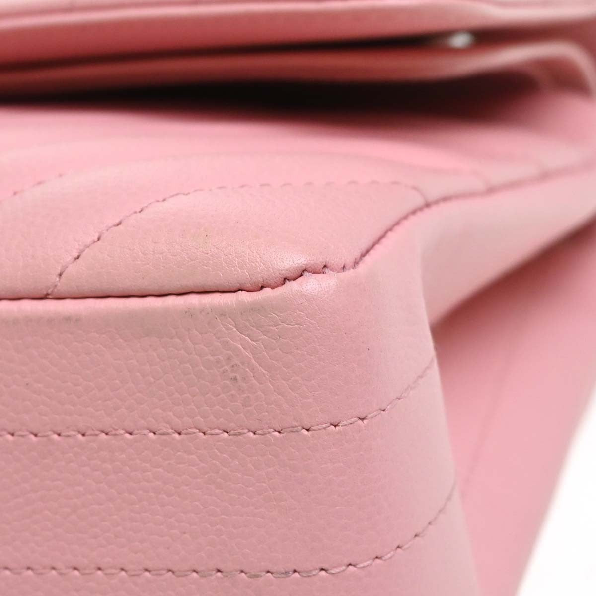 Chanel Shoulder Suede Patchwork Pink Calfskin Shoulder Bag Bag (Pre-Owned)