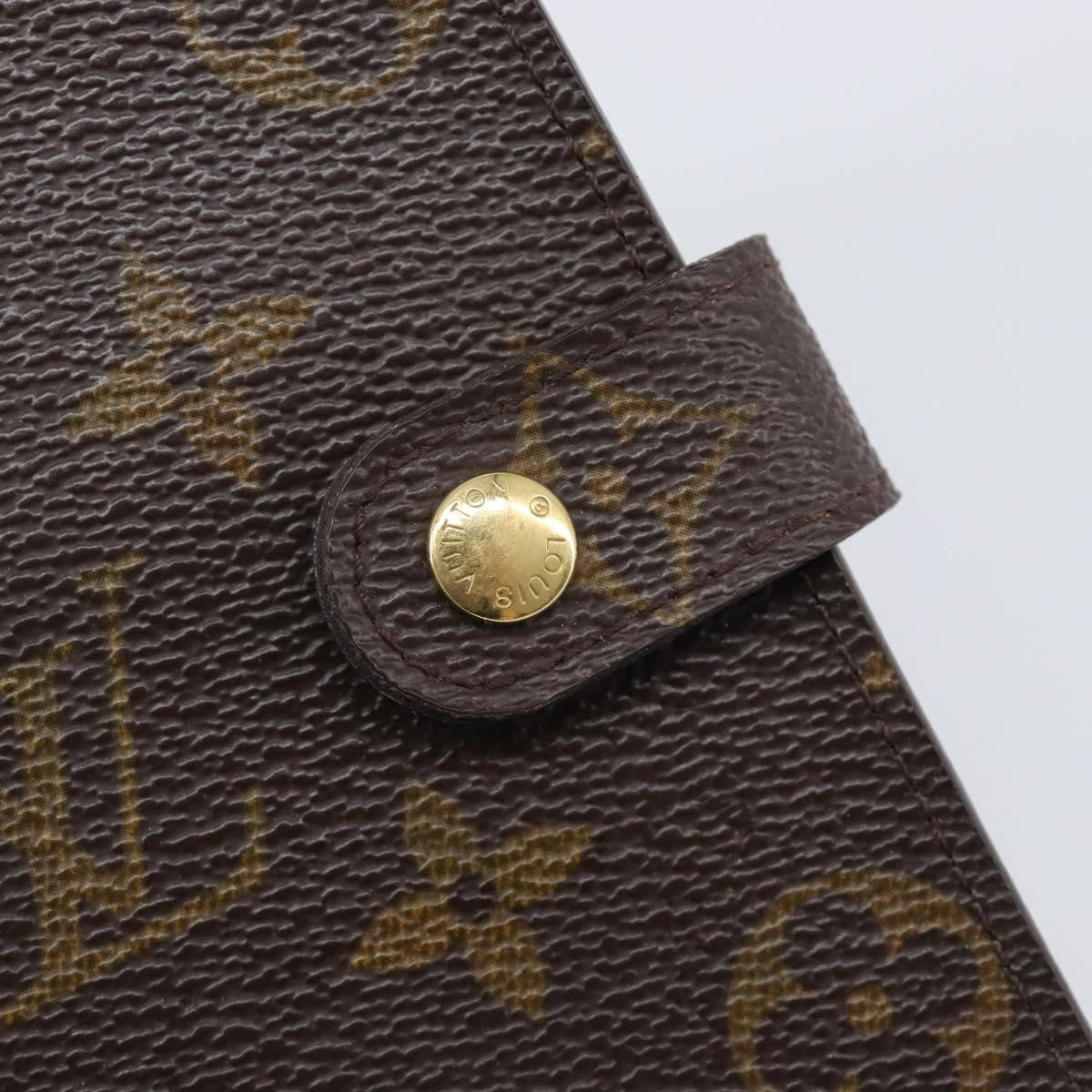 Louis Vuitton Agenda Cover Monogram Canvas Brown Canvas Briefcase Bag (Pre-Owned)