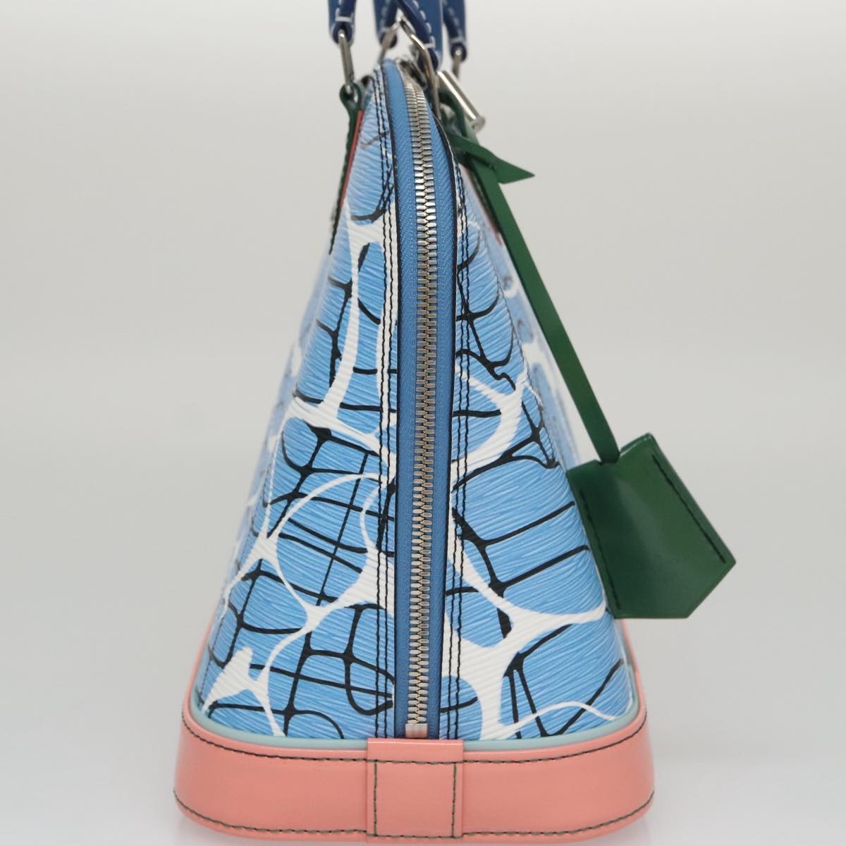 Louis Vuitton Alma Limited Edition Print Epi Leather Blue Leather Handbag (Pre-Owned)