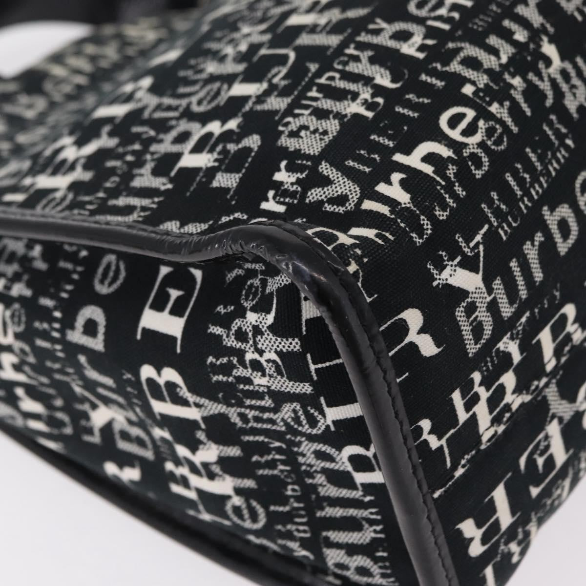 Burberry Logo Trench Nylon Black Canvas Tote Bag Bag (Pre-Owned)