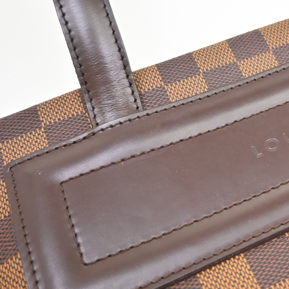 Louis Vuitton Clifton Damier Ebene Brown Canvas Tote Bag Bag (Pre-Owned)