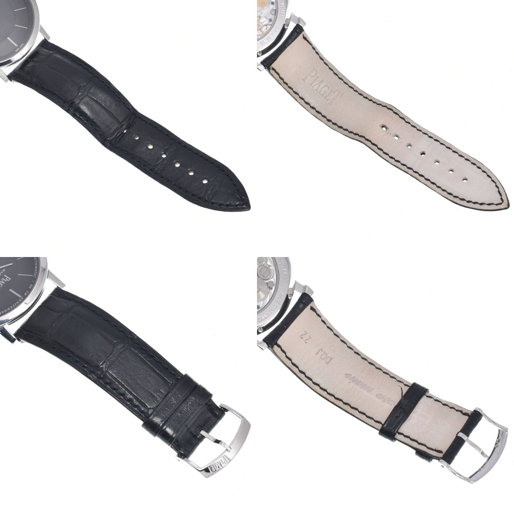 Piaget Altiplano 60Th Anniversary Automatic White Gold And Alligator Watch (Pre-Owned)