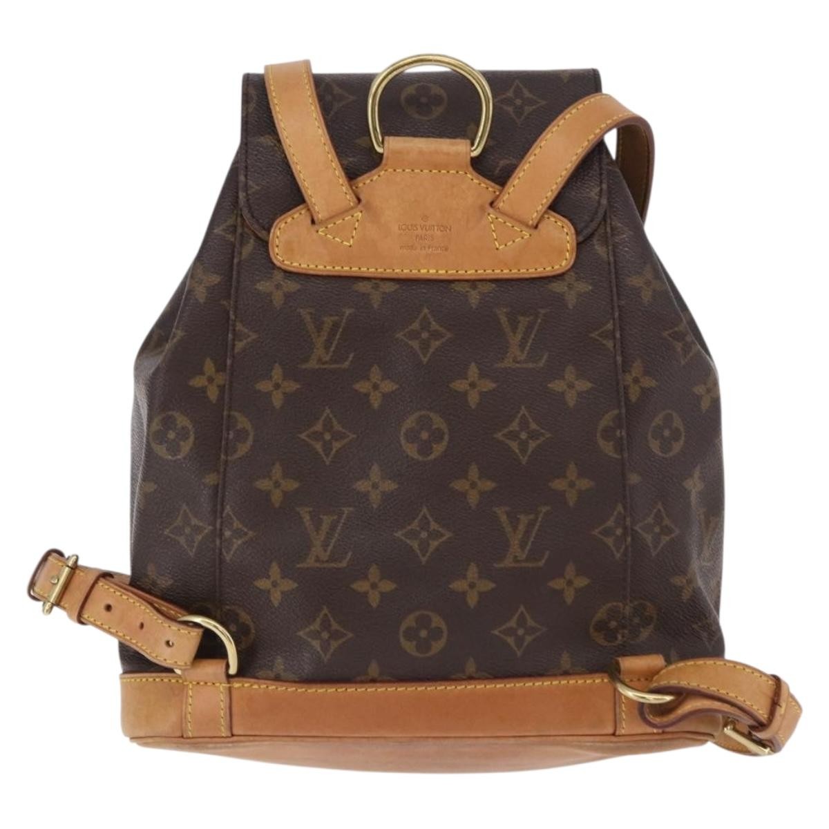 Louis Vuitton Vintage Montsouris Monogram Canvas Brown Canvas Backpack Bag (Pre-Owned)